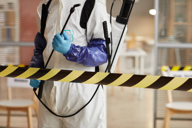 Professional Biohazard Cleanup technician working in Thornton, CA